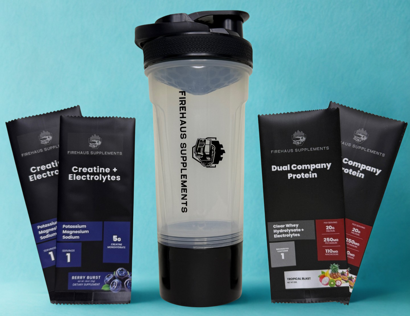Shaker Bottle and Sample Pack