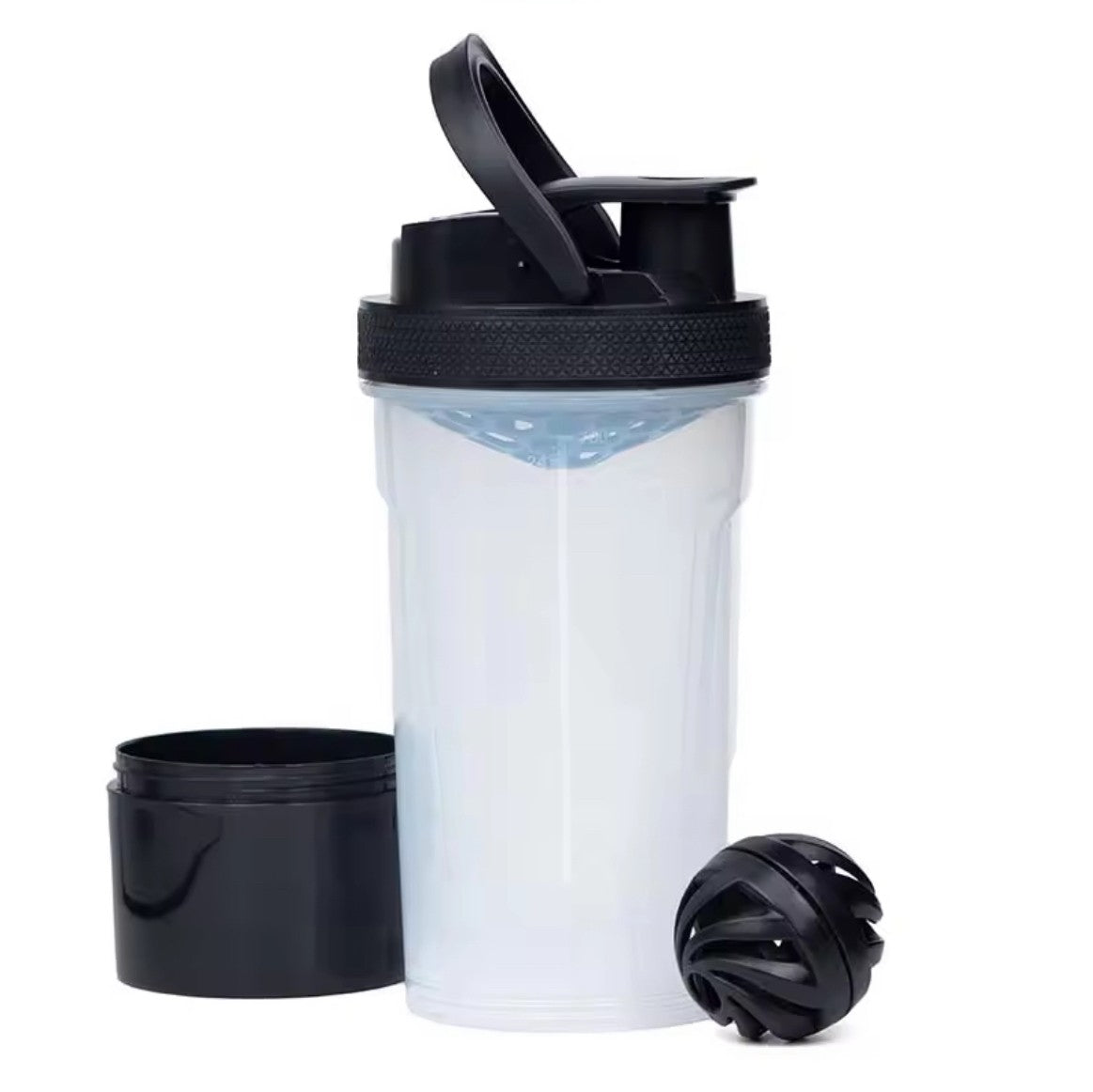 Shaker Bottle with Storage Compartment